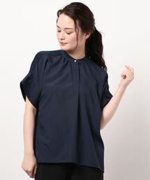 INTERPLANET | 麻調合繊前後異素材切替シャツ(シャツ/ブラウス)