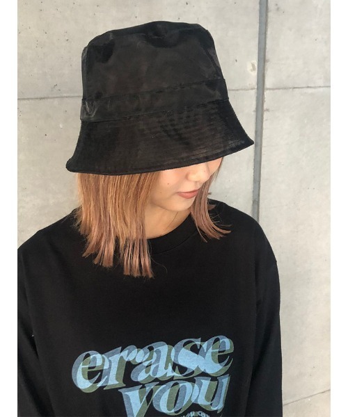 ENVYM（アンビー）の「シアーバケットハット（ハット・レディース・ホワイト/ブラック/ベージュ・FREE）」の7枚目の写真