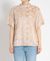 ペイズリーオーバル加工プルオーバー