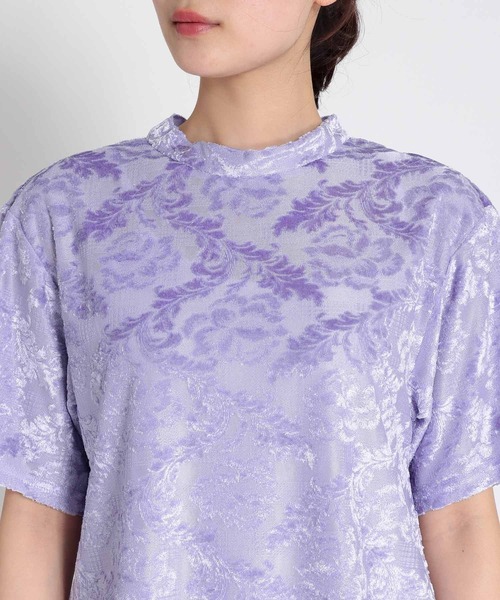 Three Four Time（ｽﾘｰﾌｫｰﾀｲﾑ）の「ペイズリーオーバル加工プルオーバー（その他トップス・レディース・パープル/ベージュ・FREE）」の11枚目の写真