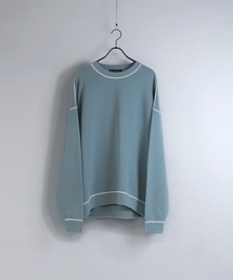Confirm / コンファーム 配色ステッチビッグシルエットスウェット