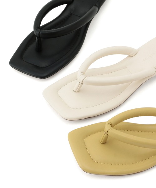ADAM ET ROPE'(アダムエロペ)の「チューブストラップビーチサンダル(サンダル・レディース・ブラック/オフホワイト/イエロー・23.0cm/23.5cm/24.0cm/24.5cm)」の14枚目の写真