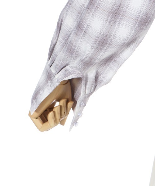 チェックバックリボンｂｌ シャツ ブラウス Axes Femme Femme シャツ ブラウス Poetique アクシーズファムポエティック のファッション トップス セール