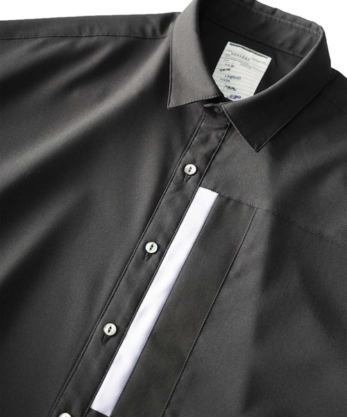 SHAREEF（シャリーフ）の「SWITHING S/S SHIRTS（シャツ/ブラウス・メンズ・ブラック/グレイッシュブルー/モカ/ホワイト/ネイビー・2/3/1）」の17枚目の写真