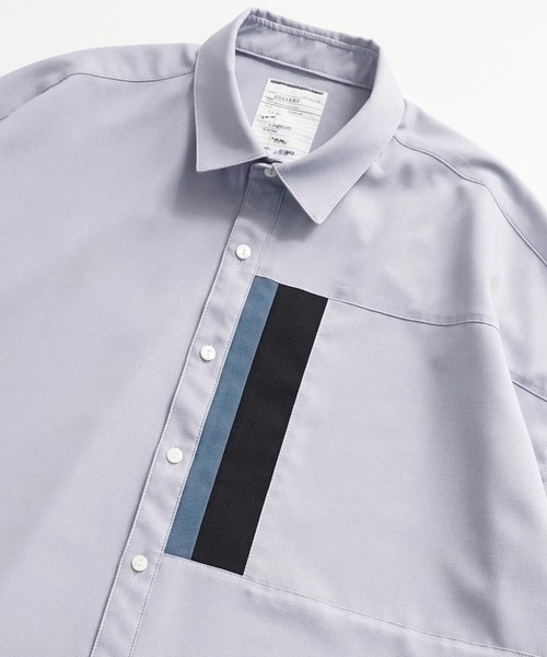 SHAREEF（シャリーフ）の「SWITHING S/S SHIRTS（シャツ/ブラウス・メンズ・ブラック/グレイッシュブルー/モカ/ホワイト/ネイビー・2/3/1）」の15枚目の写真