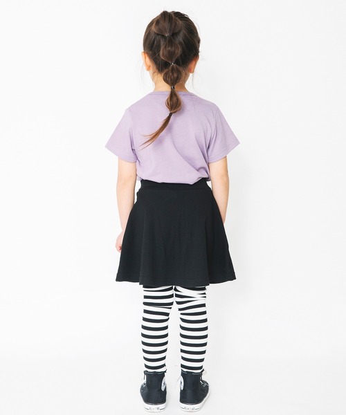 BRANSHES（ブランシェス）の「【WEB限定】10分丈裾メロウスカッツ（レギンス付きスカート） 無地・ボーダー（スカート・キッズ・ブラック/ピンク/その他/ラベンダー/杢グレー・90cm/110cm/100cm/120cm/130cm/140cm/150cm）」の12枚目の写真