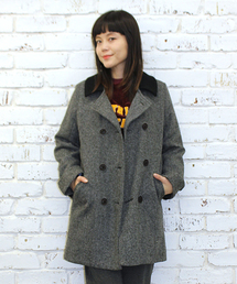 mystic | バイカラーダブルコート(その他アウター)