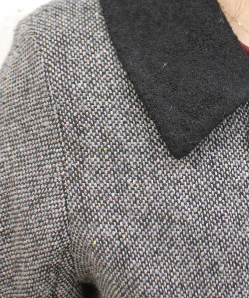 mystic（ミスティック）の「バイカラーダブルコート（その他アウター・レディース・ブラウン/グレー/チャコールグレー・FREE）」の8枚目の写真