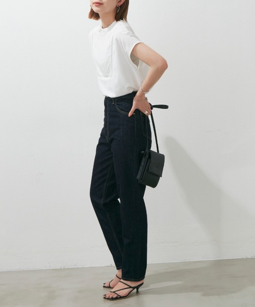 Aunt Marie's（アントマリーズ）の「ピンタックメッシュレースフレンチスリーブブラウス（シャツ/ブラウス・レディース・ホワイト/ブラック/ネイビー・FREE）」の20枚目の写真