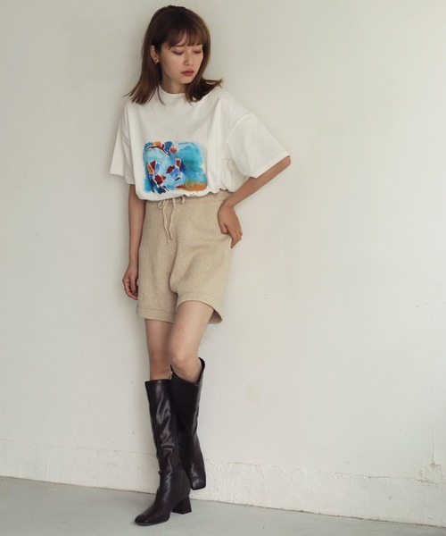 CLEIO（クレイオ）の「入荷なし【CLEIO】リネンニットショートパンツ（その他パンツ・レディース・ブラウン/キナリ・FREE）」の10枚目の写真