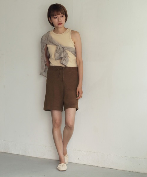 CLEIO（クレイオ）の「入荷なし【CLEIO】リネンニットショートパンツ（その他パンツ・レディース・ブラウン/キナリ・FREE）」の16枚目の写真