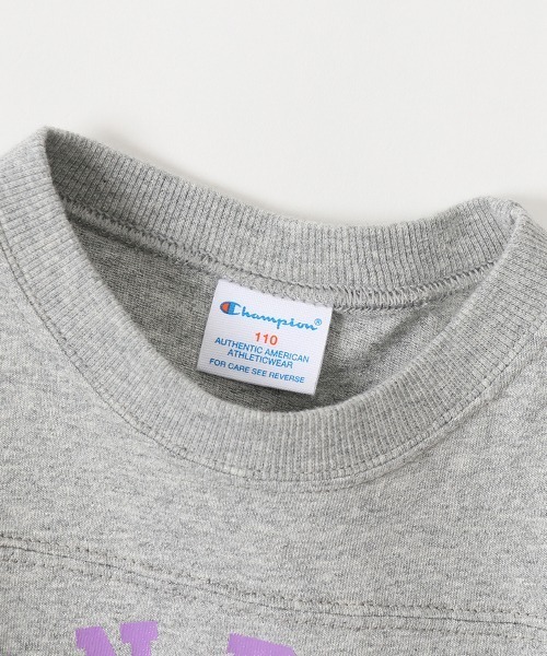 Champion（チャンピオン）の「【Champion/チャンピオン】キッズ キャンパス 3/4スリーブTシャツ（Tシャツ/カットソー・キッズ・ピンク/グレー/ネイビー/オフホワイト・110/130/100/120/140）」の19枚目の写真