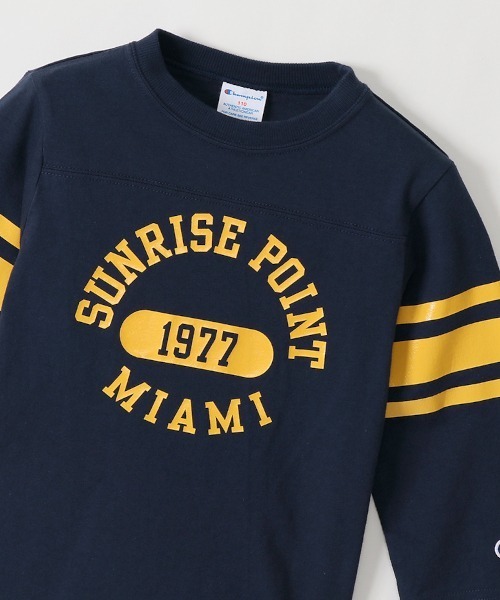 Champion（チャンピオン）の「【Champion/チャンピオン】キッズ キャンパス 3/4スリーブTシャツ（Tシャツ/カットソー・キッズ・ピンク/グレー/ネイビー/オフホワイト・110/130/100/120/140）」の17枚目の写真