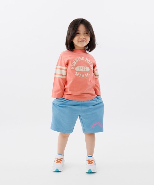 Champion（チャンピオン）の「【Champion/チャンピオン】キッズ キャンパス 3/4スリーブTシャツ（Tシャツ/カットソー・キッズ・ピンク/グレー/ネイビー/オフホワイト・110/130/100/120/140）」の11枚目の写真