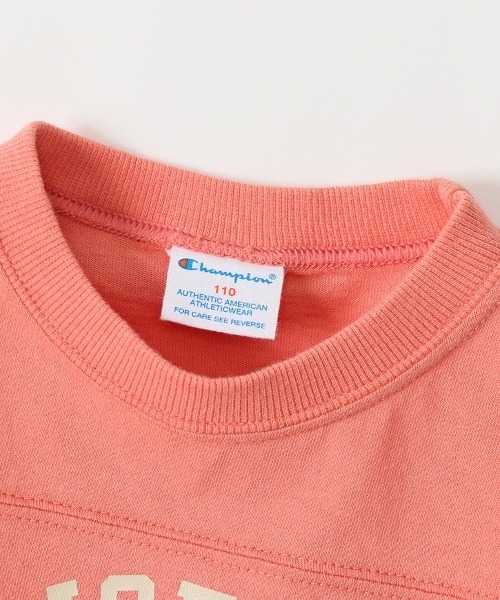 Champion（チャンピオン）の「【Champion/チャンピオン】キッズ キャンパス 3/4スリーブTシャツ（Tシャツ/カットソー・キッズ・ピンク/グレー/ネイビー/オフホワイト・110/130/100/120/140）」の7枚目の写真