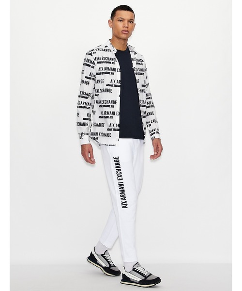 ARMANI EXCHANGE(アルマーニエクスチェンジ)の「【A|X アルマーニ エクスチェンジ】サイドロゴ トラックパンツ(スウェットパンツ・メンズ・ホワイト/ブラック・MEDIUM/SMALL/LARGE/X-LARGE/X-SMALL)」の6枚目の写真