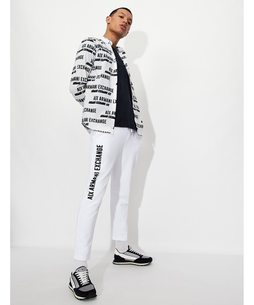 ARMANI EXCHANGE(アルマーニエクスチェンジ)の「【A|X アルマーニ エクスチェンジ】サイドロゴ トラックパンツ(スウェットパンツ・メンズ・ホワイト/ブラック・MEDIUM/SMALL/LARGE/X-LARGE/X-SMALL)」の10枚目の写真