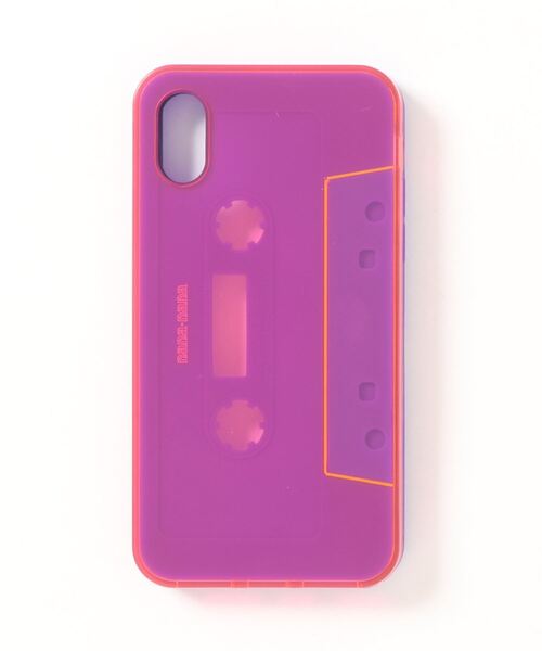 NaNa-NaNa（ナナナナ）の「【NaNa-NaNa】NOT A CASSETTE TAPE（スマホケース/カバー・メンズ・レッド/ピンク/ブラックミックス/ブラック系その他/ブラック/ピンク系その他/バーガンディー・10）」の5枚目の写真