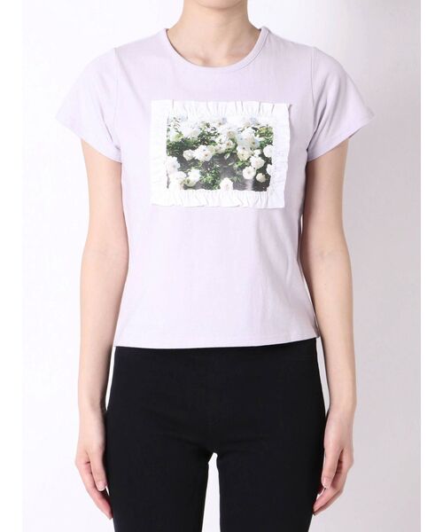 merry jenny（メリージェニー）の「flower garden Tee（Tシャツ/カットソー・レディース・ベージュ/オフホワイト/ラベンダー・FREE）」の8枚目の写真