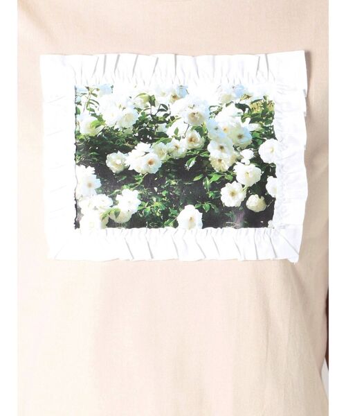 merry jenny（メリージェニー）の「flower garden Tee（Tシャツ/カットソー・レディース・ベージュ/オフホワイト/ラベンダー・FREE）」の16枚目の写真