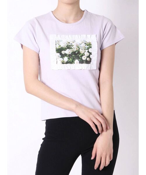 merry jenny（メリージェニー）の「flower garden Tee（Tシャツ/カットソー・レディース・ベージュ/オフホワイト/ラベンダー・FREE）」の19枚目の写真