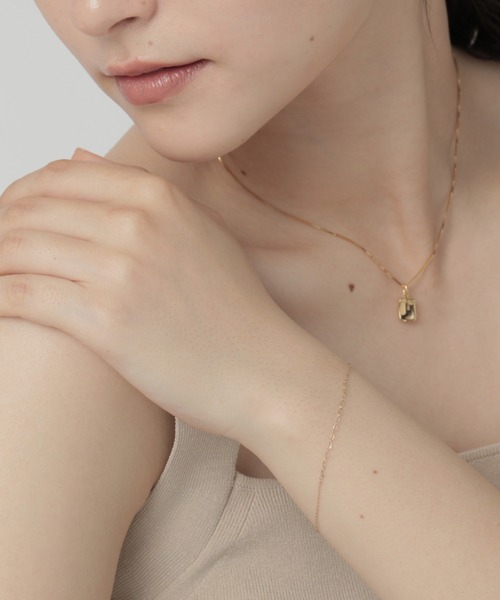 PAS TIERRA（パティエラ）の「【Ray】K18オーバルブレスレット（ブレスレット・レディース・イエローゴールド・FREE）」の2枚目の写真