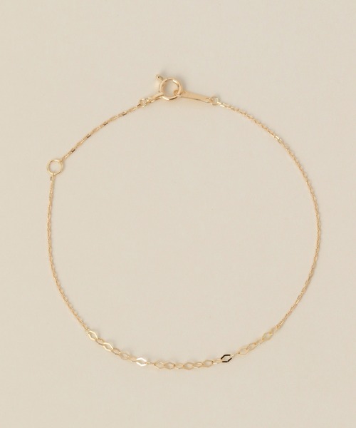 PAS TIERRA（パティエラ）の「【Ray】K18オーバルブレスレット（ブレスレット・レディース・イエローゴールド・FREE）」の3枚目の写真