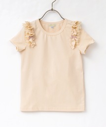 panpantutu（パンパンチュチュ）の「フリルショルダートップ(半袖)(140-150cm)（Tシャツ/カットソー・キッズ）」