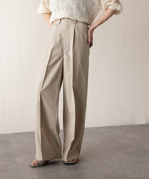 Chillfar（チルファー）の「イージーリラックススラックス（スラックス・レディース・ブラック/オレンジ/グリーン/アイボリー/マスタード/グレイッシュベージュ・FREE）」の4枚目の写真