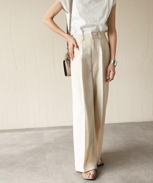 Chillfar（チルファー）の「イージーリラックススラックス（スラックス・レディース・ブラック/オレンジ/グリーン/アイボリー/マスタード/グレイッシュベージュ・FREE）」の13枚目の写真