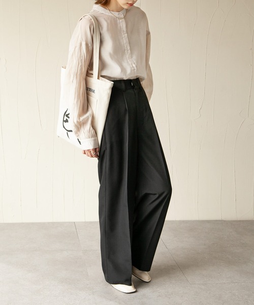 Chillfar（チルファー）の「イージーリラックススラックス（スラックス・レディース・ブラック/オレンジ/グリーン/アイボリー/マスタード/グレイッシュベージュ・FREE）」の22枚目の写真