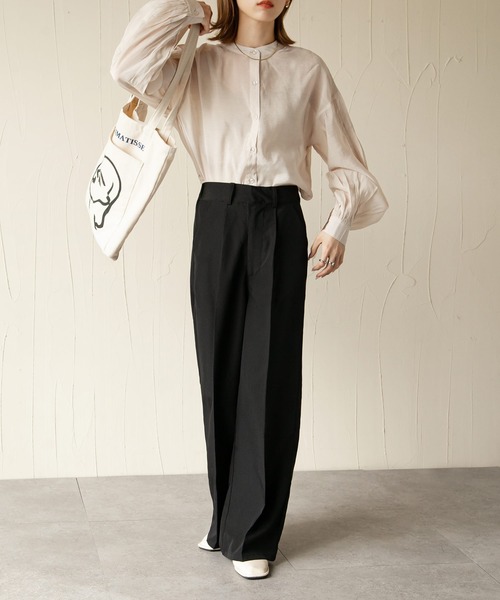 Chillfar（チルファー）の「イージーリラックススラックス（スラックス・レディース・ブラック/オレンジ/グリーン/アイボリー/マスタード/グレイッシュベージュ・FREE）」の20枚目の写真