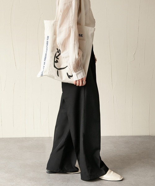 Chillfar（チルファー）の「イージーリラックススラックス（スラックス・レディース・ブラック/オレンジ/グリーン/アイボリー/マスタード/グレイッシュベージュ・FREE）」の14枚目の写真