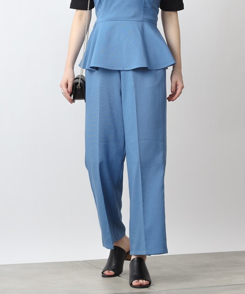 COLONY 2139（コロニートゥーワンスリーナイン）の「テックリネンストレートロングパンツ(セットアップ可)（その他パンツ・レディース・チャコールグレー/ベージュ/ブルー/グリーン・SMALL/MEDIUM/LARGE）」の17枚目の写真