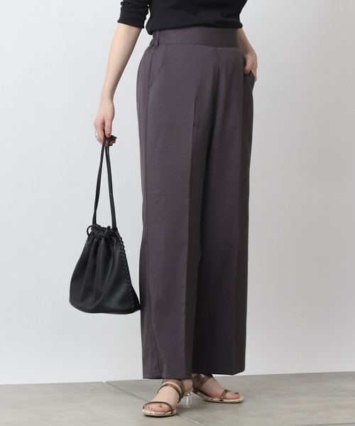 COLONY 2139（コロニートゥーワンスリーナイン）の「テックリネンストレートロングパンツ(セットアップ可)（その他パンツ・レディース・チャコールグレー/ベージュ/ブルー/グリーン・SMALL/MEDIUM/LARGE）」の14枚目の写真