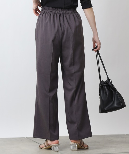COLONY 2139（コロニートゥーワンスリーナイン）の「テックリネンストレートロングパンツ(セットアップ可)（その他パンツ・レディース・チャコールグレー/ベージュ/ブルー/グリーン・SMALL/MEDIUM/LARGE）」の9枚目の写真