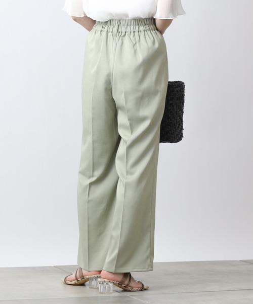 COLONY 2139（コロニートゥーワンスリーナイン）の「テックリネンストレートロングパンツ(セットアップ可)（その他パンツ・レディース・チャコールグレー/ベージュ/ブルー/グリーン・SMALL/MEDIUM/LARGE）」の16枚目の写真