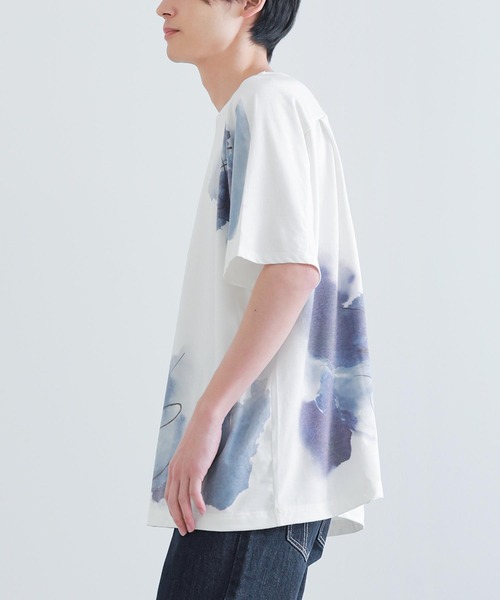 kOhAKU（コハク）の「『線画×ペイント風Tシャツ』（Tシャツ/カットソー・レディース・オフホワイト・FREE）」の8枚目の写真