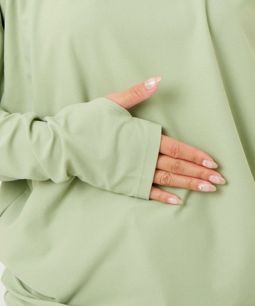 Ocean Pacific（オーシャンパシフィック）の「【OP / オーピー】レディース水陸両用UVウェア / 長袖（Tシャツ/カットソー・レディース・ホワイト/ブラック/ベージュ/ミント・MEDIUM/LARGE）」の10枚目の写真