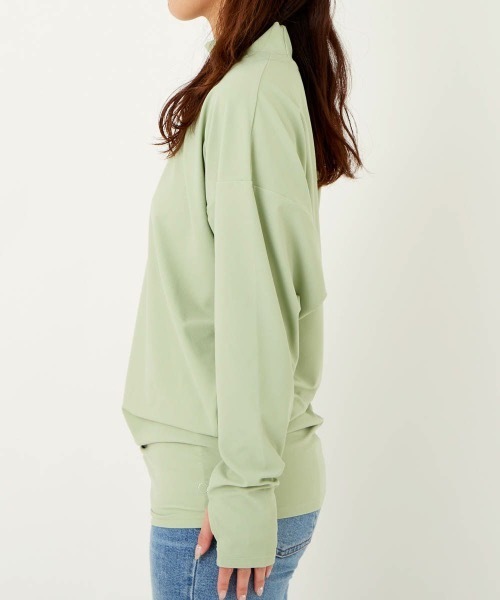 Ocean Pacific（オーシャンパシフィック）の「【OP / オーピー】レディース水陸両用UVウェア / 長袖（Tシャツ/カットソー・レディース・ホワイト/ブラック/ベージュ/ミント・MEDIUM/LARGE）」の6枚目の写真