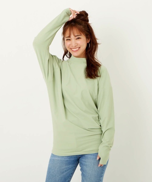 Ocean Pacific（オーシャンパシフィック）の「【OP / オーピー】レディース水陸両用UVウェア / 長袖（Tシャツ/カットソー・レディース・ホワイト/ブラック/ベージュ/ミント・MEDIUM/LARGE）」の16枚目の写真