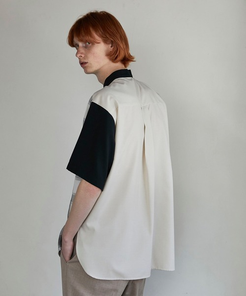 UNITED TOKYO（ユナイテッドトウキョウ）の「コンビチェックシャツ（シャツ/ブラウス・メンズ・アイボリー/グレー・1/3/2）」の7枚目の写真