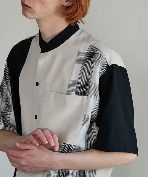 UNITED TOKYO（ユナイテッドトウキョウ）の「コンビチェックシャツ（シャツ/ブラウス・メンズ・アイボリー/グレー・1/3/2）」の12枚目の写真
