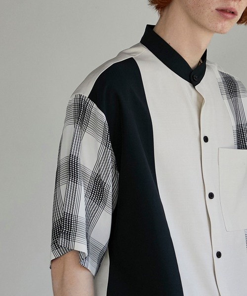 UNITED TOKYO（ユナイテッドトウキョウ）の「コンビチェックシャツ（シャツ/ブラウス・メンズ・アイボリー/グレー・1/3/2）」の13枚目の写真