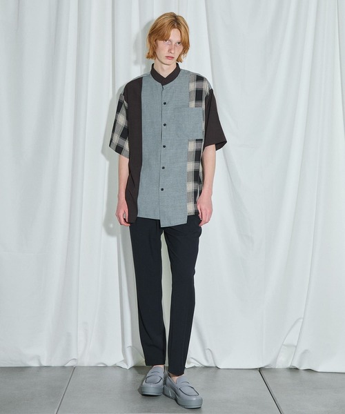 UNITED TOKYO（ユナイテッドトウキョウ）の「コンビチェックシャツ（シャツ/ブラウス・メンズ・アイボリー/グレー・1/3/2）」の21枚目の写真