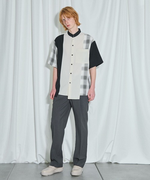 UNITED TOKYO（ユナイテッドトウキョウ）の「コンビチェックシャツ（シャツ/ブラウス・メンズ・アイボリー/グレー・1/3/2）」の15枚目の写真