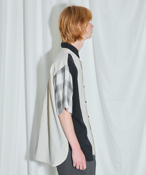 UNITED TOKYO（ユナイテッドトウキョウ）の「コンビチェックシャツ（シャツ/ブラウス・メンズ・アイボリー/グレー・1/3/2）」の20枚目の写真