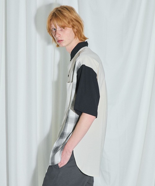 UNITED TOKYO（ユナイテッドトウキョウ）の「コンビチェックシャツ（シャツ/ブラウス・メンズ・アイボリー/グレー・1/3/2）」の17枚目の写真