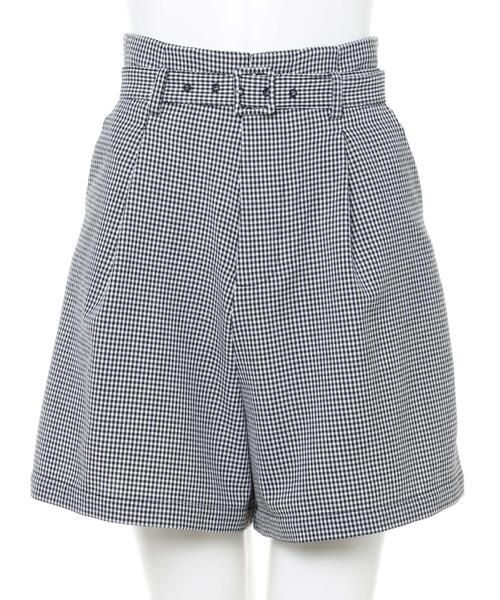 Allamanda（アラマンダ）の「共ベルトキュロット／パンツ（その他パンツ・レディース・ライトベージュ/ブラック系その他3/ライトカーキ/パープル系・M）」の5枚目の写真