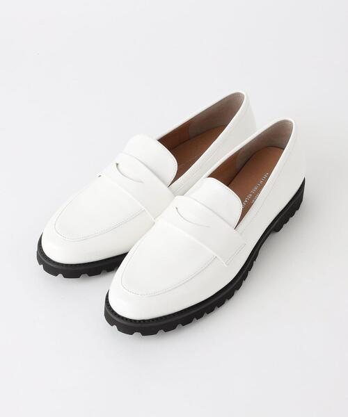 green label relaxing（グリーンレーベルリラクシング）の「ローファー レインシューズ（レインシューズ・レディース・ホワイト/ブラック・LL/M(23.5)/L(24.5)/S(23)）」の3枚目の写真